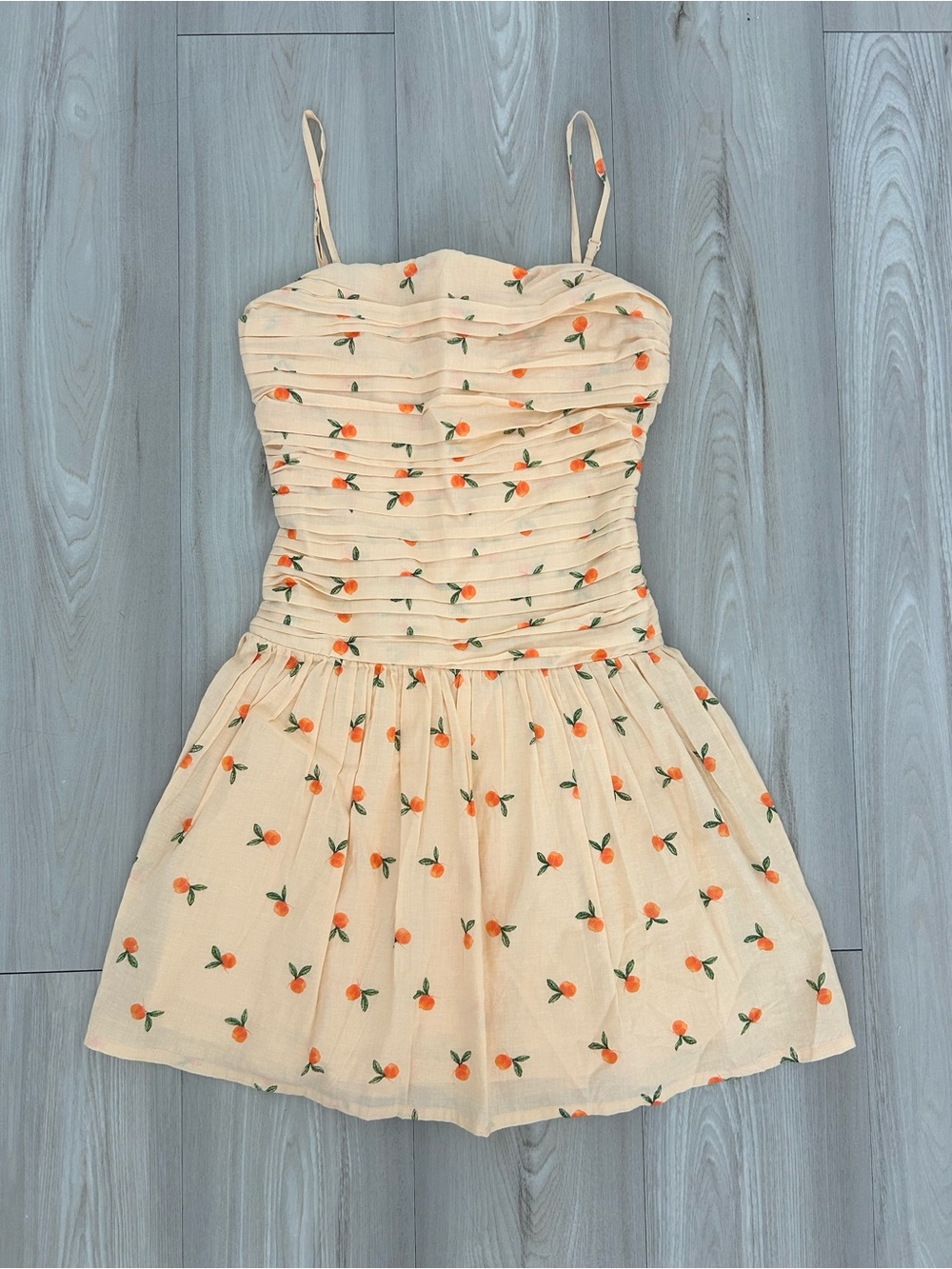 Japna Mini Dress with Orange Print